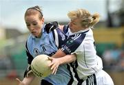 19 July 2009; Elaine Kelly, Dublin, in action against Donna Berry, Kildare. TG4 Ladies Football Leinster Senior Championship Final, Dublin v Kildare, Dr. Cullen Park, Carlow. Picture credit: Pat Murphy / SPORTSFILE