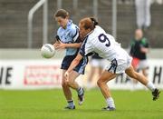 19 July 2009; Sinead Ahern, Dublin, in action against Aisling Holton, Kildare. TG4 Ladies Football Leinster Senior Championship Final, Dublin v Kildare, Dr. Cullen Park, Carlow. Picture credit: Pat Murphy / SPORTSFILE