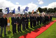 19 July 2009; The Parade of All Ireland Captains to mark the 125 celebrations before the GAA Football Ulster Senior Championship Final, Tyrone v Antrim, St Tighearnach's Park, Clones, Co. Monaghan. Picture credit: Oliver McVeigh / SPORTSFILE