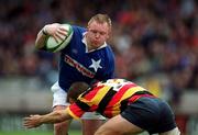 20 May 2000; Peter Coyle of St Mary's is tackled by Philip Hamilton of Lansdowne during the AIB All-Ireland League Final match between Lansdowne and St Mary's at Lansdowne Road in Dublin. Photo by Brendan Moran/Sportsfile