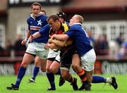20 May 2000; Philip Hamilton of Lansdowne is tackled by Gareth Gannon of St Mary's during the AIB All-Ireland League Final match between Lansdowne and St Mary's at Lansdowne Road in Dublin. Photo by Brendan Moran/Sportsfile
