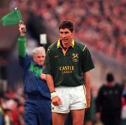 19 November 2000; Pieter Rossouw of South Africa during the International rugby friendly match between Ireland and South Africa at Lansdowne Road in Dublin. Photo by Matt Browne/Sportsfile