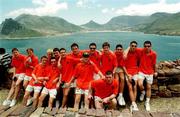 27 January 1999; The Republic of Ireland U17 squad enjoy the view at Chapman's Peak in Capetown, South Africa. Photo by David Maher/Sportsfile