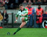19 November 2000; Ronan O'Gara of Ireland during the International rugby friendly match between Ireland and South Africa at Lansdowne Road in Dublin. Photo by Matt Browne/Sportsfile
