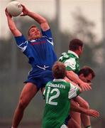 25 September 1998; Sean Nolan of New York in action against Seamus O'Brien and Barry McShane of London in the Men's Final of the Irish Holidays International Football Festival at Parnell Park in Dublin. Photo by David Maher/Sportsfile