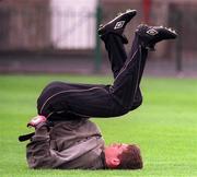 28 May 1996; Shay Given during a Republic of Ireland Training session at Lansdowne Road in Dublin. Photo by David Maher/Sportsfile