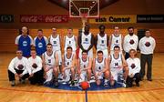 25 November 2000; The St. Vincent's O'Hagan Saints Basketball Team ahead of the ESB Men's Superleague match between Killester and St. Vincent's O'Hagan Saints at the National Basketball Arena in Tallaght, Dublin. Photo by Ray McManus/Sportsfile