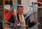 18 June 1998; Former Tour De France winner, Stephen Roche, at the launch of a special fundraising project on behalf of Our Lady's Hospice, Harold's Cross, the bike used by  Stephen Roche to win the Tour De France has been donated for auction at the 1998 pre Tour De France dinner to be held on the 9th July. The launch took place on Henry Street in Dublin. Photo by David Maher/Sportsfile