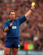 19 November 2000; Referee Steve Lander during the International rugby friendly match between Ireland and South Africa at Lansdowne Road in Dublin. Photo by Aoife Rice/Sportsfile