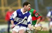4 November 2000; John O'Sullivan of Castletown during the AIB Leinster Club Hurling Championship Quarter-Final match between Castletown and Birr at O'Moore Park in Portlaoise, Laois. Photo by Ray McManus/Sportsfile