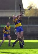 19 November 2000; John Reddan of Sixmilebridge during the AIB Munster Senior Hurling Club Championship Semi-Final match between Patrickswell and Sixmilebridge at the Gaelic Grounds in Limerick. Photo by Damien Eagers/Sportsfile