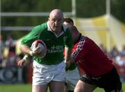 17 June 2000; Keith Wood of Ireland breaks away from a tackle during the Rugby International match between Canada and Ireland at Fletcher's Fields in Markham, Ontario, Canada. Photo by Matt Browne/Sportsfile