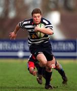 22 January 2000; Brian O'Driscoll of Blackrock College during the AIB All-Ireland League Division 2 match between Blackrock College and Belfast Harlequins at Stradbrook in Dublin. Photo by Damien Eagers/Sportsfile