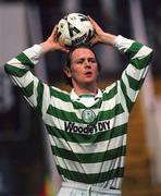 17 December 2000; Patrick Deans of Shamrock Rovers during the Eircom League Premier Division match between St Patrick's Athletic and Shamrock Rovers at Richmond Park in Dublin. Photo by Ray McManus/Sportsfile