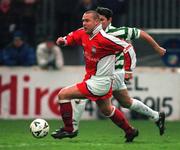 17 December 2000; Paul Byrne of St Patrick's Athletic during the Eircom League Premier Division match between St Patrick's Athletic and Shamrock Rovers at Richmond Park in Dublin. Photo by Ray McManus/Sportsfile