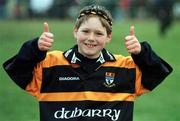 5 December 1998; Buccaneers supporter Robert O'Beirn, aged 9, from Ballinasloe, Galway, during the AIB All-Ireland League Division 1 match between Galwegians and Buccaneers at Dubarry Park in Athlone. Photo by Matt Browne/Sportsfile