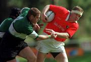 12 September 1998; Mick Galwey of Munster is tackled by Graham Heaslip of Connacht during the Guinness Interprovincial Rugby Championship match between Munster and Connacht at Dooradoyle in Limerick. Photo by Matt Browne/Sportsfile