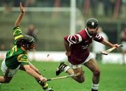 6 December 1998; Noel Brodie of St. Josephs Doora Barefield, in action against Padraig Hackett of Toomevara during the AIB Munster Senior Club Hurling Championship Final match between St. Joseph's Doora Barefield and Toomevara at the Gaelic Grounds in Limerick. Photo by Sportsfile
