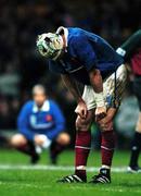 6 November 1999; Olivier Magne of France dejected following the Rugby World Cup Final match between Australia and France at the Millenium Stadium in Cardiff, Wales. Photo by Brendan Moran/Sportsfile