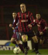 5 January 2001; Alex Nesovic of Bohemians during the FAI Harp Lager Cup Second Round match between Bohemians and Drogheda United at Dalymount Park in Dublin. Photo by David Maher/Sportsfile