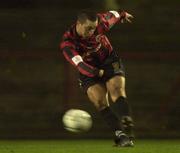 5 January 2001; David Morrison of Bohemians during the FAI Harp Lager Cup Second Round match between Bohemians and Drogheda United at Dalymount Park in Dublin. Photo by David Maher/Sportsfile