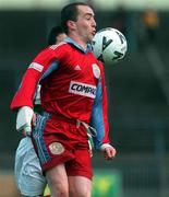 26 March 2000; Ollie Keogh of Galway United  during the Eircom League Premier Division match between Shamrock Rovers and Galway United at Morton Stadium in Dublin. Photo by David Maher/Sportsfile