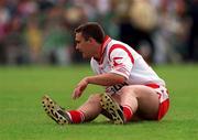 13 May 2000; Richard Thornton of Tyrone during the All-Ireland U21 Football Championship Final between Tyrone and Limerick at Cusack Park in Mullingar, Westmeath.  Photo by Ray McManus/Sportsfile