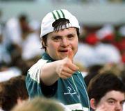 26 June 1999; Agnes Melvin, from Ballina, Mayo, a member of the Irish Basketball team, pictured during the Opening Ceremony at the 1999 Special Olympics World Summer Games in Raleigh, North Carolina, USA. Photo by Ray McManus/Sportsfile