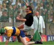 7 May 1995; Michael Walsh of Kilkenny, in action against Eamonn Taffe of Clare during the Church & General National League Hurling Final between Kilkenny and Clare at Semple Stadium in Thurles, Tipperary. Photo by Ray McManus/Sportsfile