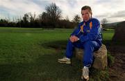 10 January 2000; Athlete Seamus Power poses for a portrait at the launch of the IAAF World Cross Country Championships which will be held at Leopardstown Racecourse in Dublin. Photo By Brendan Moran/Sportsfile