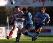13 January 2001; James Hardy of Bective Rangers in action against Philip Bredin of UCD during the AIB All-Ireland League Division 2 match between Bective Rangers and UCD at Donnybrook Stadium in Dublin. Photo By Brendan Moran/Sportsfile