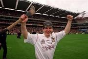17 March 2000; Cathal Moran of St Mary's Athenry celebrates following the AIB All-Ireland Senior Club Hurling Championship Final match between Athenry and St Joseph's Doorabarefield at Croke Park in Dublin. Photo by Damien Eagers/Sportsfile