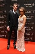 6 November 2015; Galway hurler Padraig Mannion and Órlaith Cunningham arrive at the GAA GPA All-Star Awards 2015 Sponsored by Opel. Convention Centre, Dublin. Photo by Sportsfile