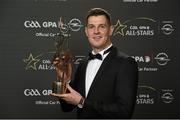 6 November 2015; Séamus Callanan, Tipperary, with his GAA GPA All-Star Award at the GAA GPA All-Star Awards 2015 Sponsored by Opel. Convention Centre, Dublin. Photo by Sportsfile