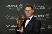 6 November 2015; Philip McMahon, Dublin, with his GAA GPA All-Star Award at the GAA GPA All-Star Awards 2015 Sponsored by Opel. Convention Centre, Dublin. Photo by Sportsfile