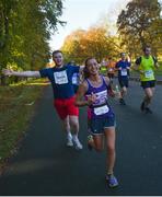 29 October 2017; Laura Walker from Co. Down makes her way through Pheonix Park during the SSE Airtricity Dublin Marathon 2017. 20,000 runners took to the Fitzwilliam Square start line to participate in the 38th running of the SSE Airtricity Dublin Marathon, making it the fifth largest marathon in Europe. Photo by David Fitzgerald/Sportsfile