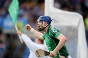 26 July 2009; Paudie McNamara celebrates scoring the first Limerick goal. GAA All-Ireland Senior Hurling Championship Quarter-Final, Dublin v Limerick, Semple Stadium, Thurles, Co. Tipperary. Picture credit: Ray McManus / SPORTSFILE