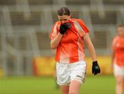 26 July 2009; Dervla Mallon, Armagh, shows her disappointment after the game. TG4 All-Ireland Ladies Football Senior Championship Qualifier, Round 1, Armagh v Meath, Kingspan Breffni Park, Cavan. Picture credit: Pat Murphy / SPORTSFILE
