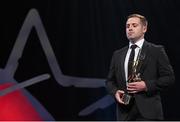 6 November 2015; Waterford hurler Noel Connors with his award at the GAA GPA All-Star Awards 2015 Sponsored by Opel. Convention Centre, Dublin. Picture credit: Brendan Moran / SPORTSFILE