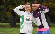 8 November 2015; Claire Greally and Amanda Dunne, from Rialto, Dublin, during the Remembrance Run 5k 2015. Phoenix Park, Dublin. Picture credit: Tomás Greally / SPORTSFILE
