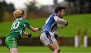 8 November 2015; Michael Darragh Macauley, Ballyboden St. Enda's, in action against Ross Murphy, St Patrick's. AIB Leinster GAA Senior Club Football Championship Quarter-Final, St Patrick's v Ballyboden St. Enda's. County Grounds, Drogheda, Co. Louth. Picture credit: Ray McManus / SPORTSFILE