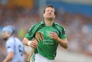 26 July 2009; Andrew O'Shaughnessy, Limerick, reacts after a missed opportunity. GAA All-Ireland Senior Hurling Championship Quarter-Final, Dublin v Limerick, Semple Stadium, Thurles, Co. Tipperary. Picture credit: Diarmuid Greene / SPORTSFILE