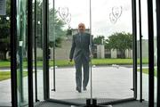 28 July 2009; Cork City manager Paul Doolin arriving at the FAI headquarters for the 2009 Setanta Sports Cup draw. FAI Headquarters, Abbotstown, Dublin. Picture credit: David Maher / SPORTSFILE