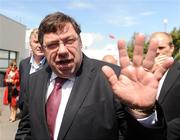 29 July 2009; An Taoiseach Brian Cowen T.D. ahead of the third day of the Galway Racing Festival. Ballybrit, Galway. Picture credit: Stephen McCarthy / SPORTSFILE