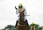 29 July 2009; Jockey Andrew McNamara celebrates winning the William Hill Galway Plate, onboard Ballyholland. Galway Racing Festival - Wednesday, Ballybrit, Galway. Picture credit: Stephen McCarthy / SPORTSFILE