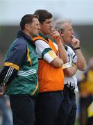 26 July 2009; The Kerry management, from left, Jack O'Connor, manager, Eamonn Fitzmaurice, selector, and Ger O'Keeffe, selector. GAA All-Ireland Senior Football Championship Qualifier Round 4, Antrim v Kerry, O'Connor Park, Tullamore, Co. Offaly. Picture credit: Brendan Moran / SPORTSFILE