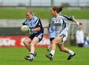 19 July 2009; Mary Nevin, Dublin, in action against Aisling Holton, Kildare. TG4 Ladies Football Leinster Senior Championship Final, Dublin v Kildare, Dr. Cullen Park, Carlow. Picture credit: Pat Murphy / SPORTSFILE