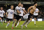 8 November 2015; Richie Towell, Dundalk FC, celebrates after scoring his team's opening goal. Irish Daily Mail Cup Final, Dundalk FC v Cork City FC. Aviva Stadium, Lansdowne Road, Dublin. Picture credit: Seb Daly / SPORTSFILE
