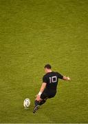 17 October 2015; Dan Carter, New Zealand. 2015 Rugby World Cup, Quarter-Final, New Zealand v France. Millennium Stadium, Cardiff, Wales. Picture credit: Brendan Moran / SPORTSFILE