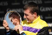 30 July 2009; Jockey Stephen Gray after winning the Arthur Guinness Galway Hurdle Handicap on Bahrain Storm. Galway Racing Festival - Thursday, Ballybrit, Galway. Picture credit: Stephen McCarthy / SPORTSFILE